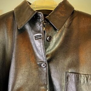 Will Smith Collection, Vintage black leather shirt/jacket